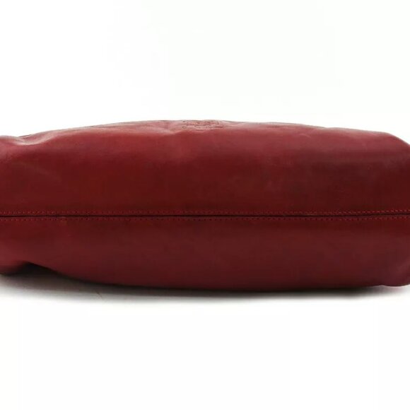 HIROFU shoulder bag H mark leather Authentic Used C4156 - Picture 6 of 9